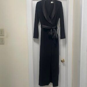 Eliza J Long Sleeve Tuxedo Gown